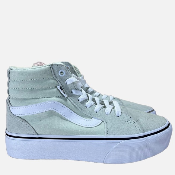 NEW Vans Hi Filmore PLATFORM Womens Size 7.5 Shoes Sneakers Cream-Green